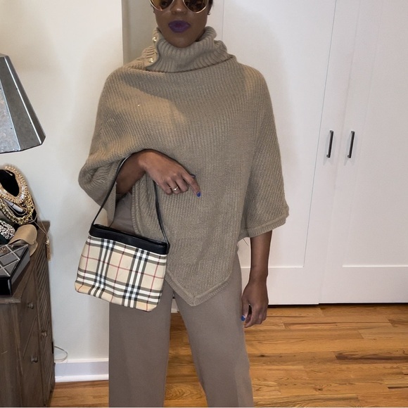 Tan Michael Kors Knit Sweater Poncho - Picture 3 of 9